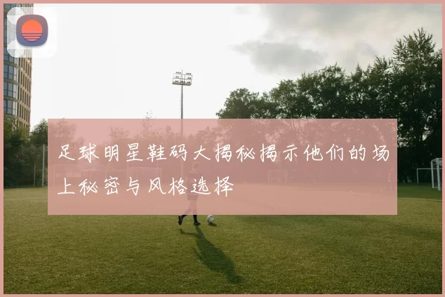 足球明星鞋码大揭秘揭示他们的场上秘密与风格选择