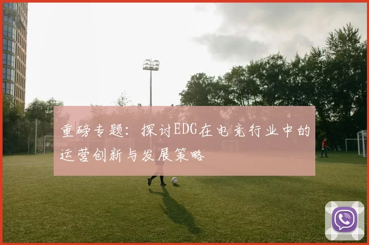 重磅专题：探讨EDG在电竞行业中的运营创新与发展策略
