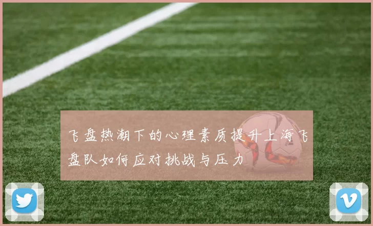 飞盘热潮下的心理素质提升上海飞盘队如何应对挑战与压力